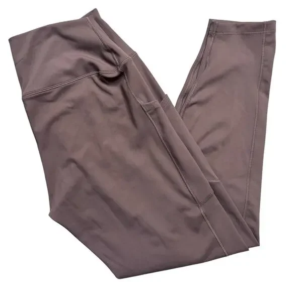 Nike One Dri-Fit High Rise Women’s Cropped Leggings - Brown Taupe (NWT) - L - Picture 3 of 12